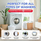 Seaways Washing Machine Cleaner Powder 4 Pack - Deep Clean Solution for HE Top Load and Front Load Washers, Descaler for Drum, Tub & All Internal Parts - 4 Month Supply