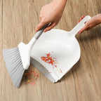 4 Sets Mini Dustpan and Brush Set Small Dustpan and Broom Set Portable Home Cleaning Supplies Brush and Dust Pan Combo with Handle for Desk Kitchen Keyboard Car Pet Waste
