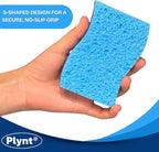Zero Scratch Scrub Sponge, Pack of 12 Sponges for Dishes, Kitchen & Bathroom, Zero Scratch, Multi-Surface Safe, Cleans Fast, Tackles Tough Messes, Safe for Nonstick Pots & Pans