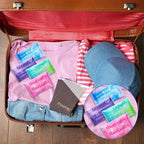 PerKoop 100 Pack Pocket Tissues Travel Slim Packs Small Facial Tissues Wallet Size Toilet Paper for Travel Guest Wedding Supplies, 4 Styles(Inspirational Watercolor)