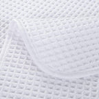 POLYTE Microfiber Lint Free Washcloth Face Towel, 13 x 13 in, 4 Pack (Waffle Weave)