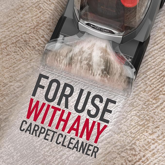Hoover Pure Essentials Carpet Cleaner Solution, 128 oz., Fresh Rain Scent, Natural Plant Based Formula, Deep Cleaning Carpet Shampoo Solution, Pair With Hoover Carpet Cleaner Machine