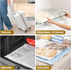 TAILI 4 Pack Vacuum Storage Bags, Jumbo Vacuum Seal Bags for Clothing (40x31 Inch), Space Saver for Bulky Bedding, Comforters, Blankets, Pillows, Large Closet Organization and Storage