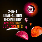 Downy Unstopables Fusions Scent Duos Laundry Scent Booster Beads, Sunset and Citrus Scent, 21.1 OZ, 24hr non-stop freshness with 2 in 1 dual scent laundry scent beads