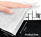 CrafTreat Cleaning Combo – 2 Pack Crevice Cleaning Brushes and 6 Pack Non Scratch Wire Dishcloths for Kitchen, Bathroom, Grout, Sinks, Pots and Pans – Reusable and Durable