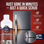 Innoshine B570 Stainless Steel Rust Remover and Stain Cleaner | NSF Approved | Non-Toxic & Food Safe | Quickly Cleans Commercial Equipment, Appliances, Grills, Sinks, and Tools - 1 liter