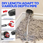 Holikme 42 Feet Dryer Vent Cleaner Kit - Lint Remover,Flexible Lint Brush with Drill Attachment, Fireplace Chimney Brushes for Easy Cleaning, Extends Up to 42 Feet, Use with or Without a Power Dril