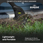 Sun Joe 24V-TLR-LTE 24-Volt Amp Cordless Garden Tiller + Cultivator, Kit (w/2.0-Ah Battery + Quick Charger)