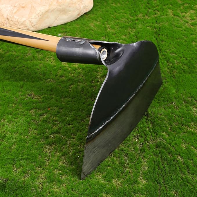 1Pcs Hoe Head Round Eye Hoe for Garden Weeding Soil Loosening 9.24x 5.89 x 5.89Inch (Without Handle)