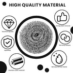 16 Pcs Steel Wool Pads, Stainless Steel Scrubber, Metal Scrubber, Dishwashing Scouring Pads Heavy Duty, Kitchen Scrubbing Sponges for Cleaning Dishes Pots and Pans Bathroom Oven