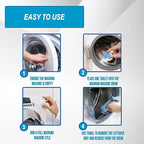 Air Jungles Washing Machine Cleaner Tablets 24 Count, Lavender Scent, Deep Cleaning Laundry Washer Drum and Tub, Compatible with Front and Top Load Washer, 12 Month Supply