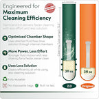 Hygenix StemClenz Reusable Cleaning System Bundle with Hytek Caps | Shake-to-Clean for Small Glass, Tubes & Accessories (Blue)