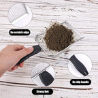 2pcs Gardening Soil Sifter, 5 & 2.8mm Garden Sand Compost Sieves Dirt Rocks Scoop Shovels with Ergonomic Handle Planting Tool Accessories Supplies