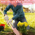 Small Garden Shovel-Kid's Size Wooden Handle Metal Head Shovel (Pink)