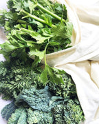 Reusable Bulk Bin Bags for Bulk Foods - Reusable Cloth Kitchen Bags for Dry Goods - 100% Organic Cotton Muslin Sacks for Produce, Home Storage and Toys (3 Large, 3 X-Large)