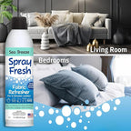 Spray Fresh Fabric Refresher, Sea Breeze, 8 oz — Deodorizer and Freshener for Clothing, Bedding, and Furniture