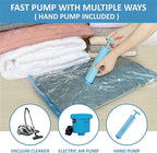 Roomimaster Vacuum Storage Bags, Vacuum Seal Space Saver Bags for Clothing, Travel Lugggage, Carry-on, Blankets, Comforters, Pillow, Bedding, 20 Combo