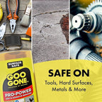 Goo Gone Spray Pro-Power Adhesive Remover with Scraper, Professional Strength, Easily Removes Wood Glue, Grease, Tar, Stickers, Goos, Wet Paint & Grime, Surface Safe, Fast Working, 16 Fl Oz
