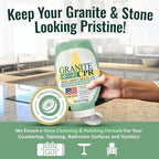 CPR Granite Cleaner Can Be Used Daily On Granite, Marble, Quartz & Corian. Leaves A Gorgeous Streak-Free Shine & Silky Smooth Finish (18 Ounce (Pack of 2))