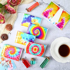 24 Packs Travel Size Tissue Pocket Slim Pack Facial 3 Ply Wallet Size Pocket Tissues for Travel Wedding Party Favors, 6 Styles(Vibrant)