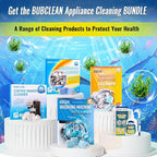 24 pack Washing Machine Cleaner Descaler, Deep Cleaning Tablets for Front Loader, Top Load & HE Washer, Septic Safe Odor & Water Buildup Removal, Clean Drum & Laundry Tub Seal