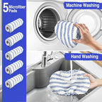 MASTERTOP Microfiber Mops for Floor Cleaning, Extra Large Industrial Mop,Floor Commercial Mop for Wet & Dry Use, Flat Mops for Hardwood, Vinyl, Laminate, Tile Floors, 5 Reusable & Washable Pads