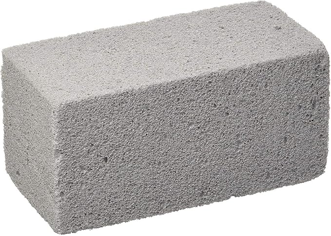 US Pumice Jumbo Pumie Scouring Brick for Large Surface Cleaning, Removes Lime, Scale, Rust, Calcium - Pool Pumice Stone Tile Cleaner, Barbecue Cleaning Stone, No Chemicals, Hand Safe, Pack of 2