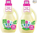 Dapple Baby Laundry Detergent, Plant Powered, Hypoallergenic, Fragrance Free, Concentrated, 50 fl oz (Pack of 2)
