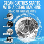 Sudstainables Washing Machine Cleaner Tablets (24-Pack) – Deep Clean Odor & Residue Remover for Front & Top Load Washers, HE & Septic Safe Washing Machine Tub Cleaner for Long-Lasting Freshness
