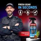 Vest Odor Remover Spray – for Police Gear, Law Enforcement Accessories & Tactical Equipment – Non-Toxic, Residue-Free, Long-Lasting Fresh Scent – 2 Pack