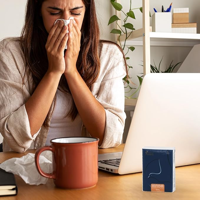 120 Packs Pocket Size Facial Tissues, 4-Ply Mini Soft Facial Tissue