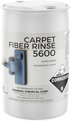 Carpet Fiber Rinse 5600 - Water-Based Cleaning Solution - Prevents Browning, Yellowing & Bleeding - Residential & Commercial - 55Gal