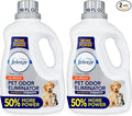 Febreze Laundry Detergent Additive for Pet Supplies,Maximum Strength In Wash Pet Odor Eliminator,Designed to Remove Tough Odors in Fabrics and Clothing-in a Wash,Fresh Scent,98 fl oz,(Pack of 2)