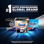 Finish Quantum Dishwasher Pods, No Pre-Rinse Dishwasher Detergent Soap Removes 24HR Dried-On Stain and Grease, Leaving a Virtually Spotless Shine,168 Count, Pack of 2