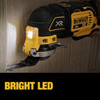 DEWALT 20V Oscillating Tool, Cordless, Wood Blades, Sandpaper, Tool Bag, Battery and Charger Included (DCS356SD1)