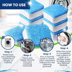 Washing Machine & Dishwasher Cleaner Tablets - 48-Pack Bundle Compatible with Front Loader Top Loader & He Machines and all Dishwashers Removes Buildup Lime Scales and residues - Septic Safe