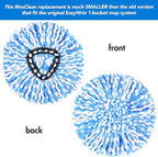 3 Pack Mop Replacement Heads for O-Ceda RinseClean Spin Mop, Microfiber Spin Mop Refills, Easy Cleaning Mop Head Replacement Refill