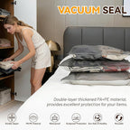 Travel Vacuum Bags for Clothing with Rechargeable Cordless Pump,Vacuum Storage Bags,9 Pack Vacuum Bags,Compression Packing for Clothes,Pillows,Comforters & Travel
