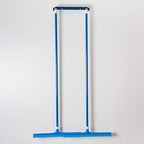 SPARTA 24" Floor Squeegee Replacement Head, Seamless Rubber with Rust-Free Plastic Frame for HACCP Compliance, Heavy-Duty Industrial Use, Thermoplastic Rubber, 24 Inches, Blue