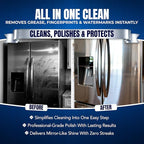 Sheila Shine 1 Quart Stainless Steel Cleaner and Polish – Cleans, Polishes & Protects Kitchen Appliances, Refrigerators, Sinks, Ovens & Grills – Stainless Steel Cleaner Spray Bottle