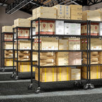 M MZG 53" W Garage Shelving 5 Tier Industrial 2200LBS Metal Shelving Units for Commercial, Basement, Pantry, Warehouse, School, Black Heavy Duty Easy Assembly 53.2" W x 23.6" D x 73.6" H