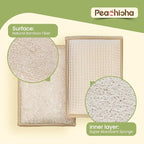 Bamboo Sponges for Dish Washing Reusable Dish Sponge Multi Use Kitchen Sponges Non-Scratch Reusable Cleaning Pads for Dishes, Pots and Pans, Pack of 5