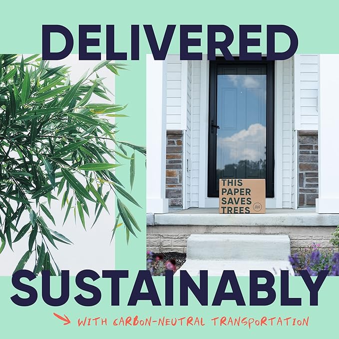 Bamboo Toilet Paper, Paper Towels, and Tissues - Compact Bundle Box for Eco-Friendly Households - 12 rolls bamboo toilet paper, 3 rolls bamboo paper towels, and 2 boxes bamboo facial tissues