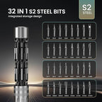 JOREST 32 in 1 Small Precision Screwdriver Set, Tool Gifts for Men Dad Him, Portable Multibit Screwdriver Repair Tool, EDC Pen Screwdriver for Glasses, Watches, MacBook, Laptop, PS5, Xbox, Electronics