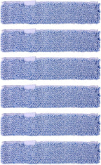 6pcs Microfiber Window Cleaning Refill, 35cm/14in Reusable & Washable Squeegee Cloth Sleeve Compatible with MR.SIGA Window Glass Cleaning Tools Home and Office