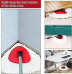 10 Pack Spin Mop Replacement Heads, 100% Microfiber Spin Mop Refill for Easy Wring Compatible with Triangle Spin Mop, 360 Degree Spinning Mop Replace Head for Floor Cleaning