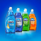 Dawn Ultra Dishwashing Liquid Dish Soap (4x19.4 Fl oz) + Non-Scratch Sponge (2 Count), Original Scent