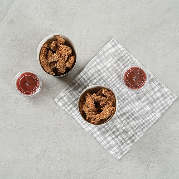 Restaurantware Bio Tek 16 Ounce French Fry Containers, 100 Disposable Charcuterie Cups - Incline Design, Round, Camouflage Paper French Fry Cups, Stackable, For Waffles, Chips, or Popcorn