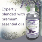 Linen Scentsations Fabric and Linen Spray 2 Pack, English Lavender,16oz x2 (32oz Total) - Odor Eliminator & Freshener for Bedding, Clothes, Room & Pillow