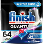 Finish - Quantum - 64ct - Dishwasher Detergent - Powerball - Ultimate Clean & Shine - Dishwashing Tablets - Dish Tabs
